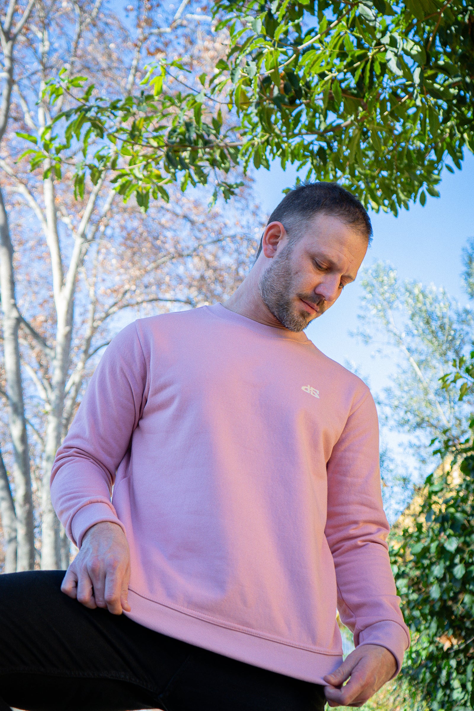 Poleron sin Gorro Rosado DS