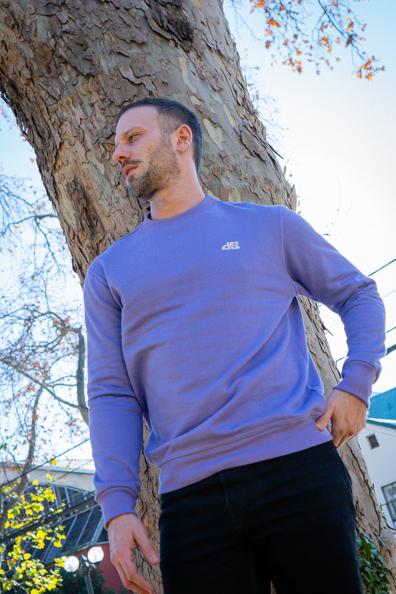 Poleron sin Gorro Lila DS