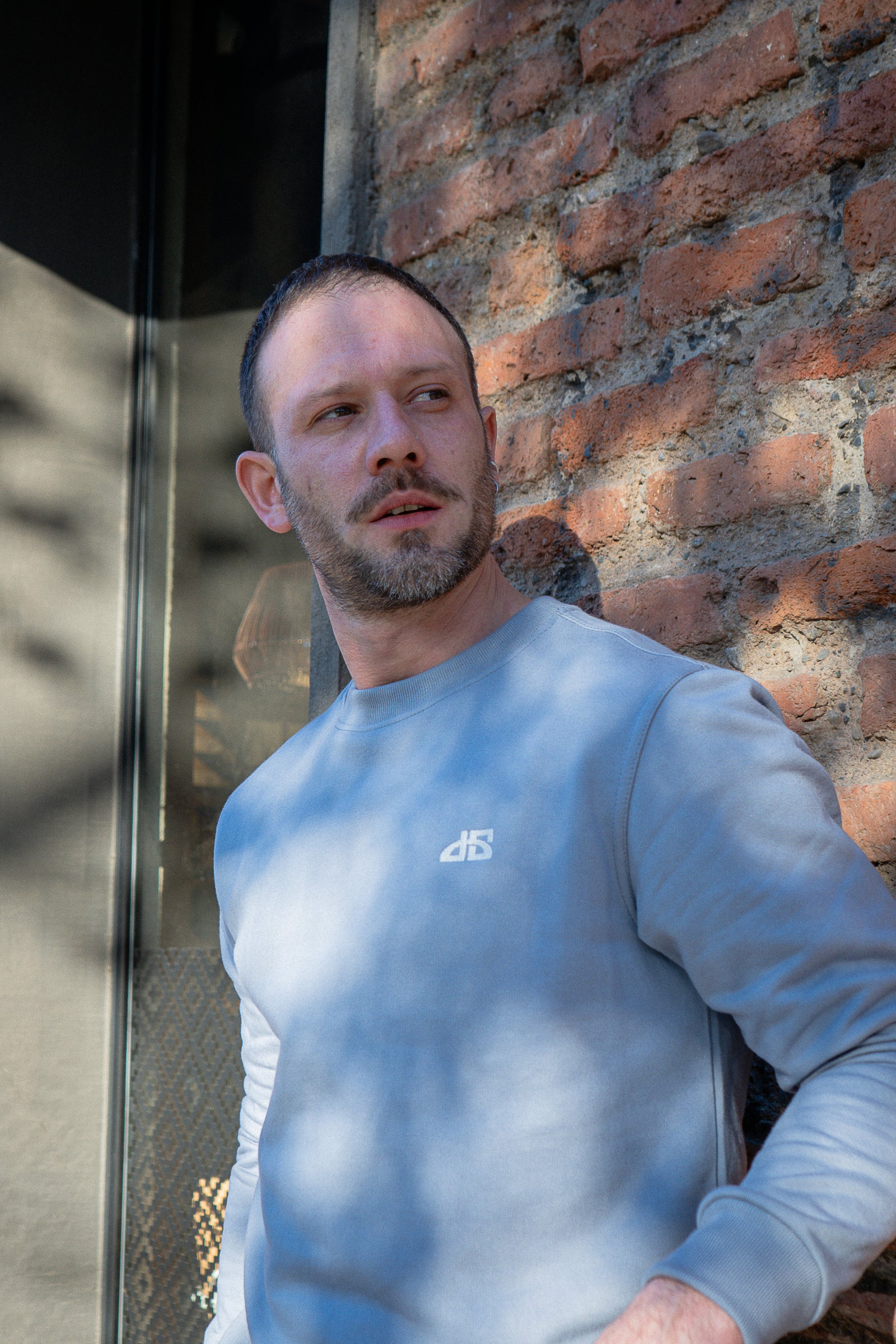 Poleron sin Gorro Gris Plata DS