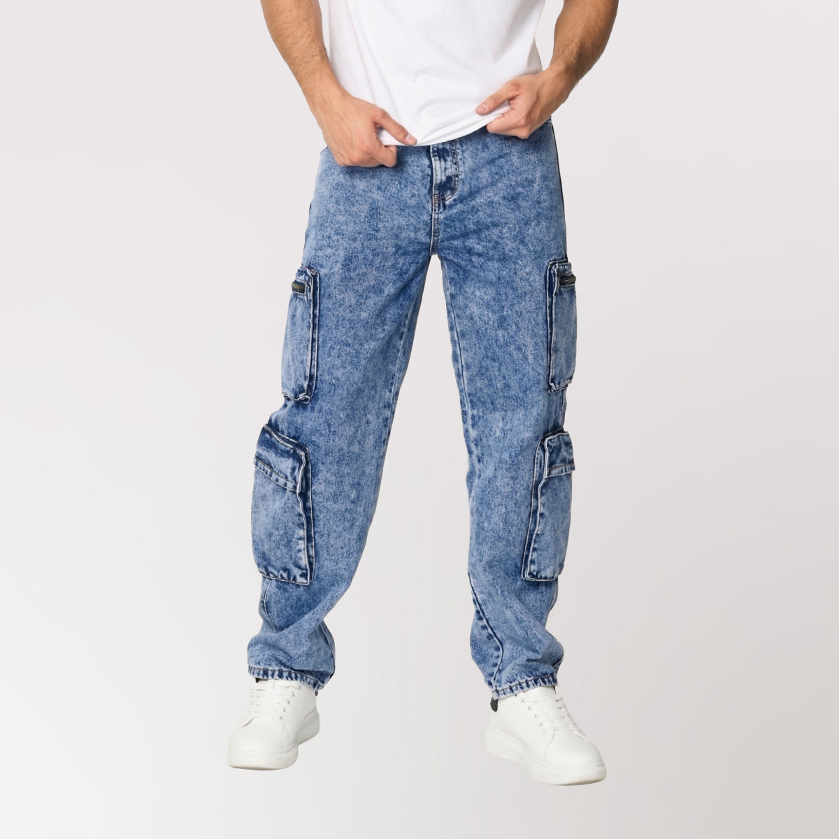 jeans loose fit dsanti - vista frontal