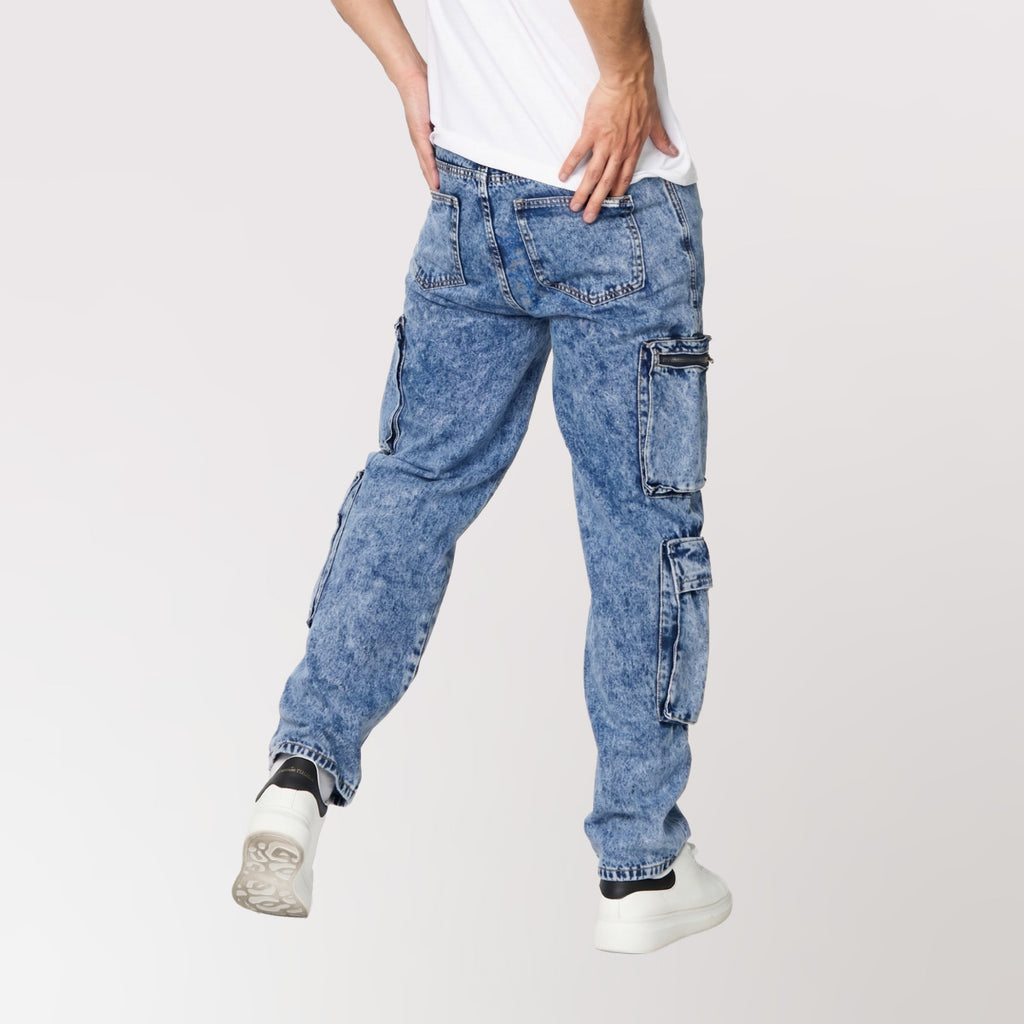 jeans loose fit dsanti - vista trasera