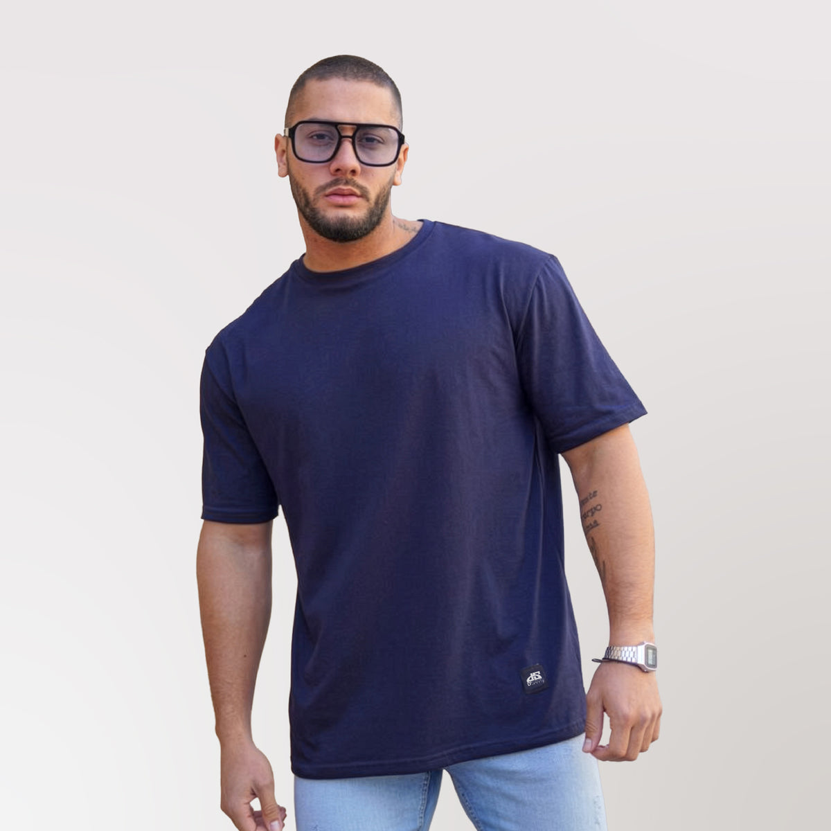 Polera oversize azul Francia Dsanti para hombre