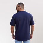Polera oversize azul Francia Dsanti vista trasera