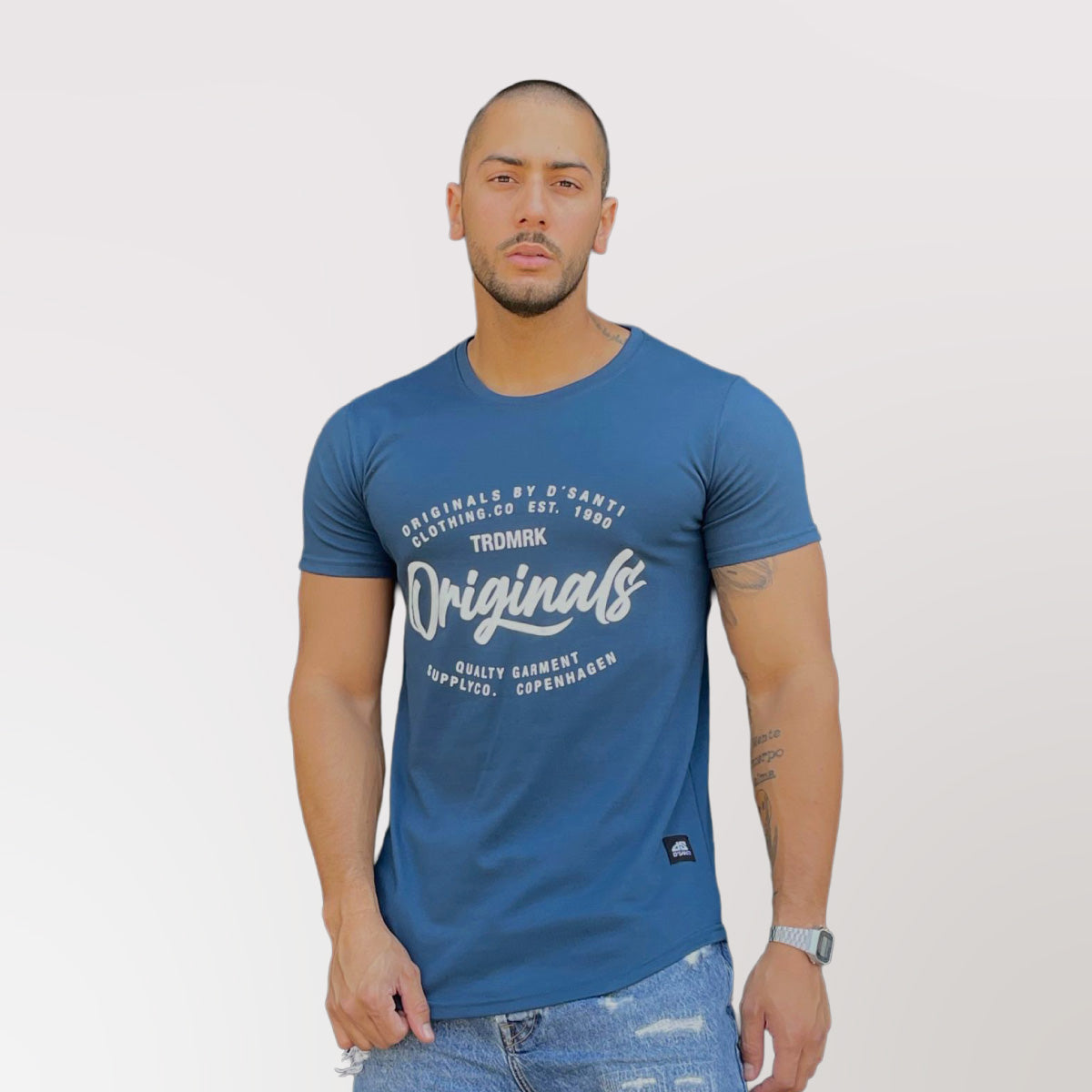 Polera Long fit Original Azul Petroleo