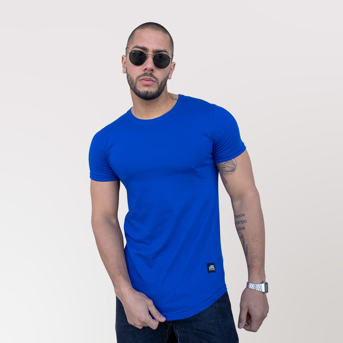 Polera Long fit 096 Azul Rey Dsanti