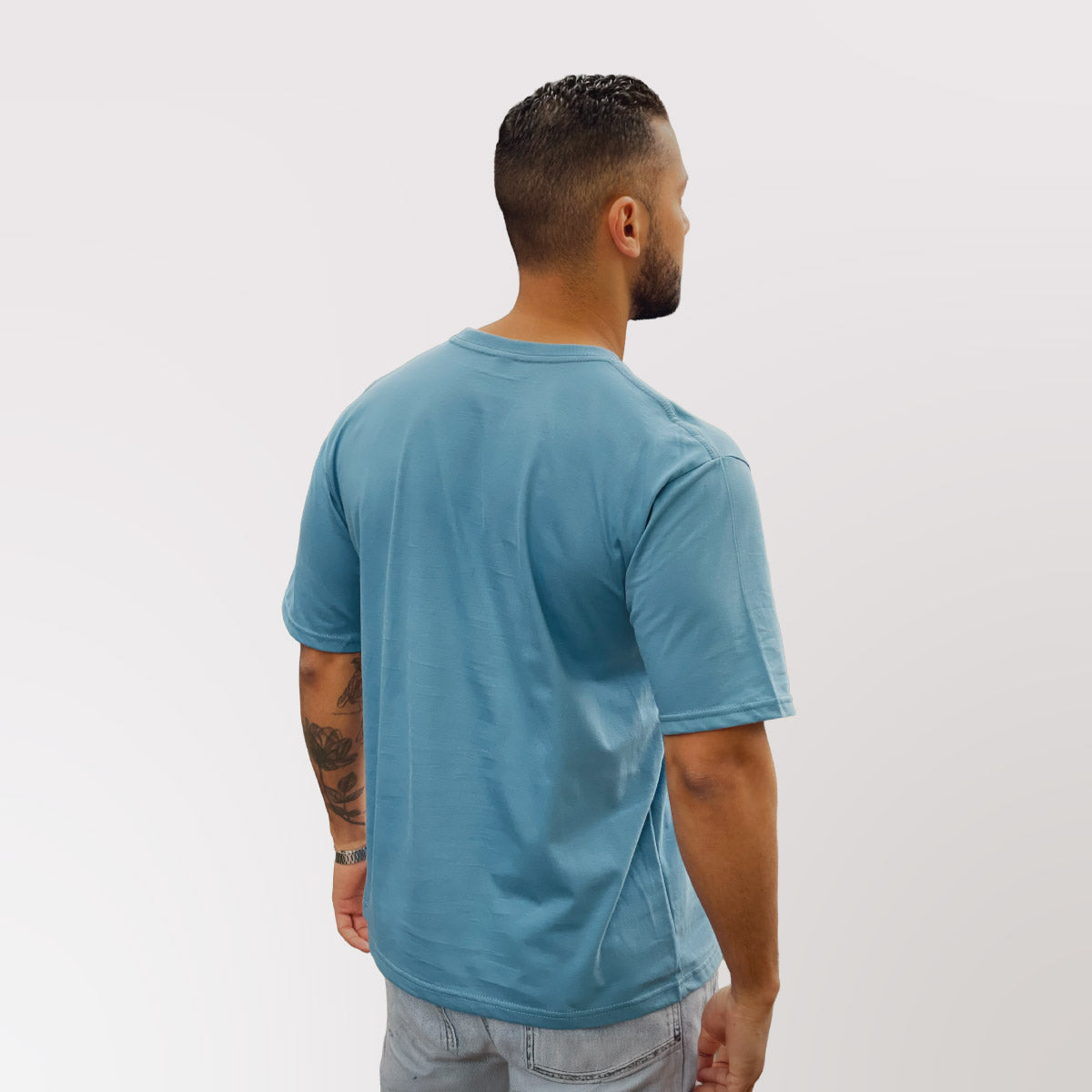 Polera Oversize Azul Celeste Dsanti