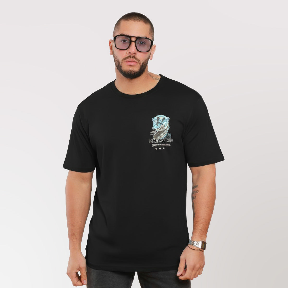 Polera Oversize Dsanti Blessed Negra