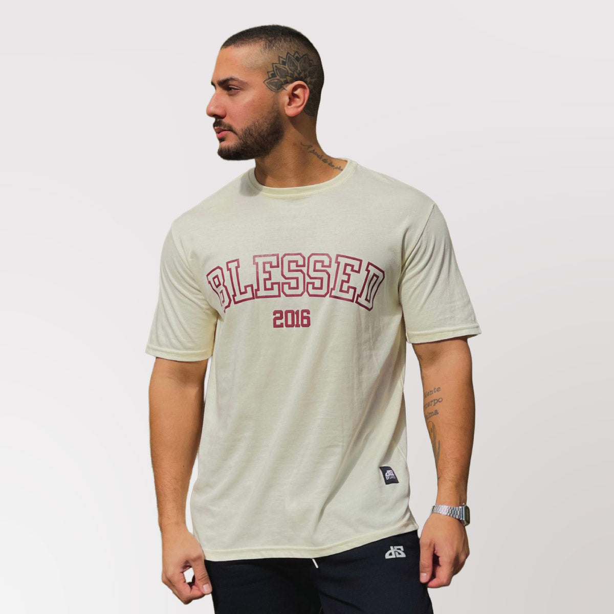 Polera Oversize Blessed Beige - S
