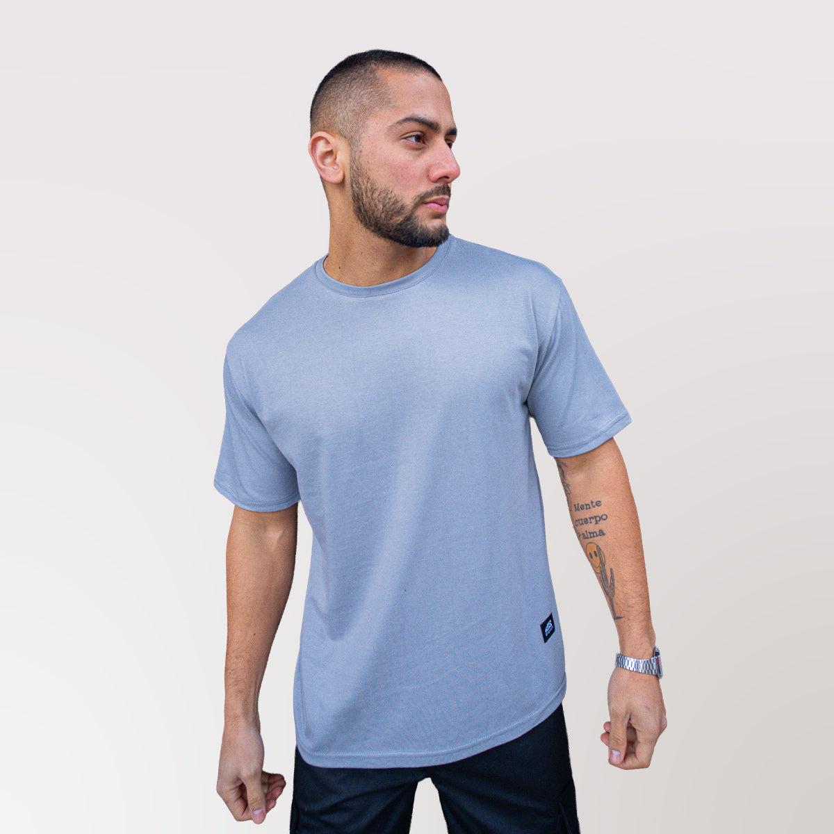 Polera Oversize Gris Plata Dsanti