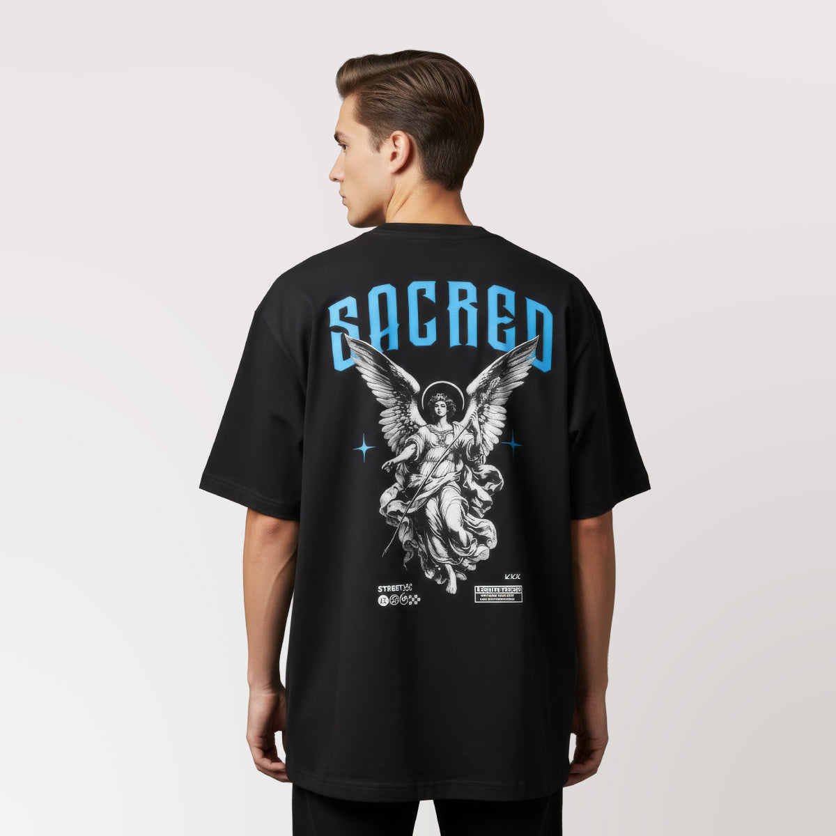 Polera Oversize Dsanti Sacred Negra