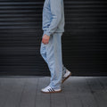 buzo recto gris plata hombre franela - vista principal 